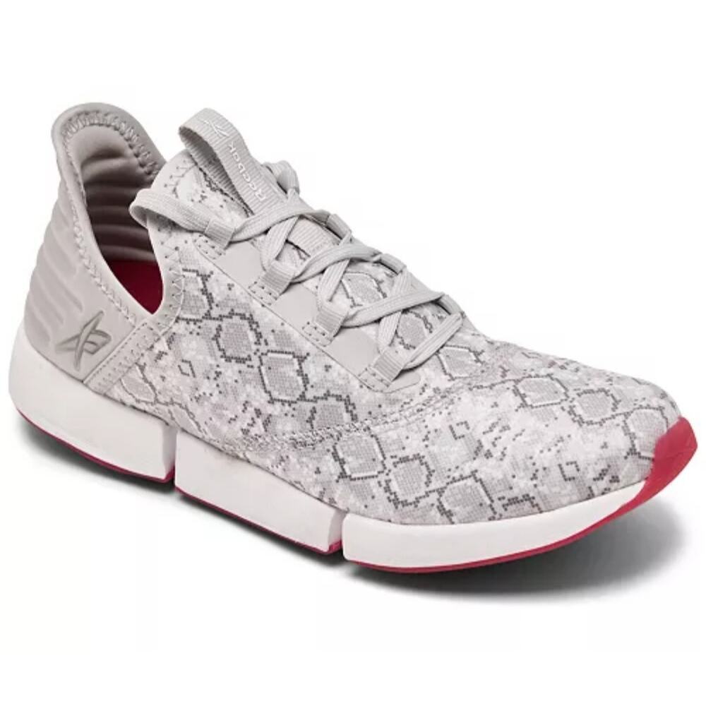 Reebok Women's Dailyfit DMX Walking Snakeskin Print Gray Sneaker Shoes Size 7.5